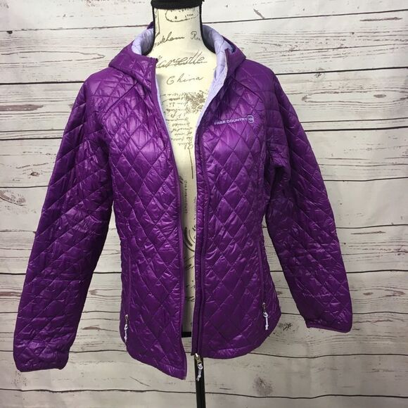 C48-Free Country ladies large purple outer shell - Picture 1 of 3